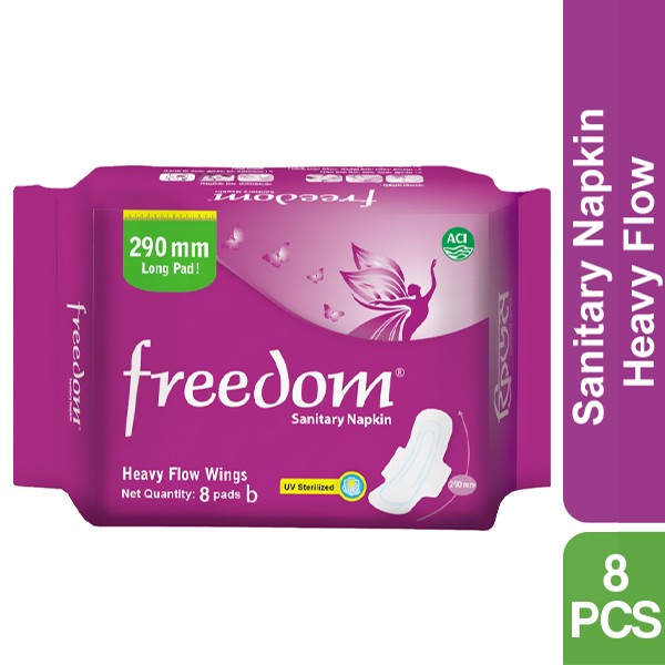 Freedom Sanitary Napkin Heavy Flow 8 pads