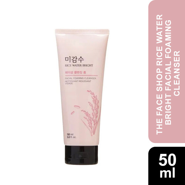 The Face Shop Rice Water Bright Facial Foaming Cleanser 50ml