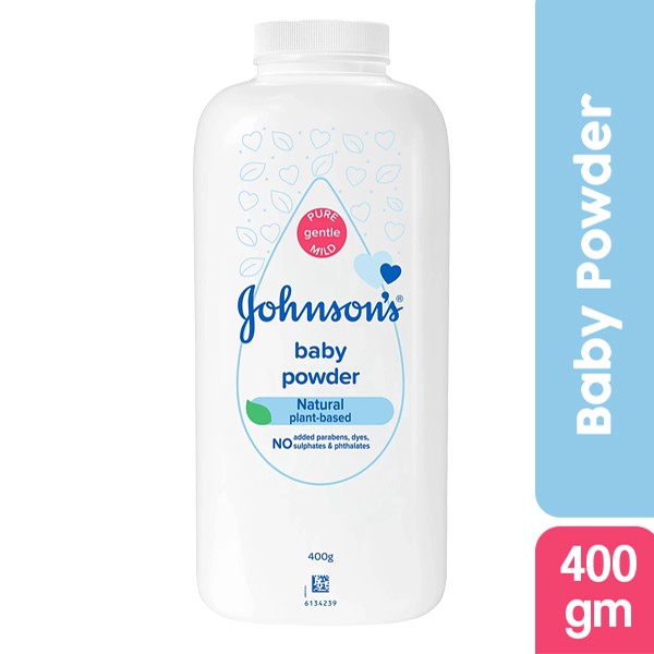 Johnson's Baby Powder Natural Plant Based 400 gm