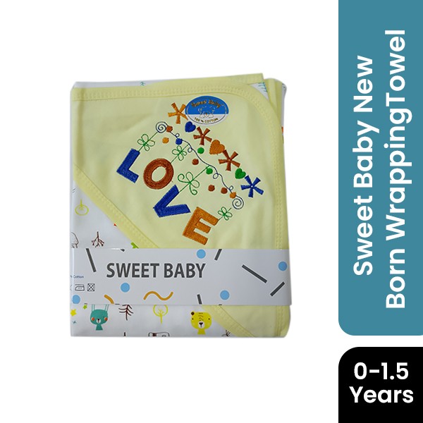 Sweet Baby New Born Wrapping Towel (0-1.5 Years Baby)-GM1182
