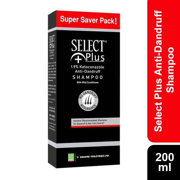 Select Plus Anti-dandruff Shampoo 200ml