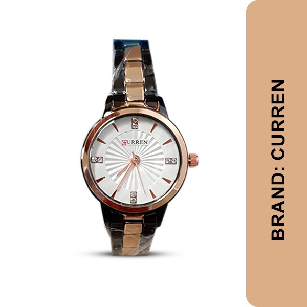 Curren Ladies Watch for Women -Gold-Black Color