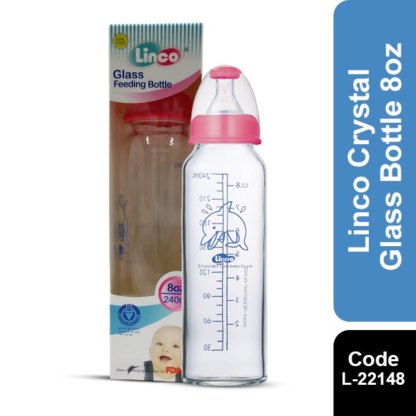 Linco Crystal Glass Bottle 8oz 240ml (L-22148)