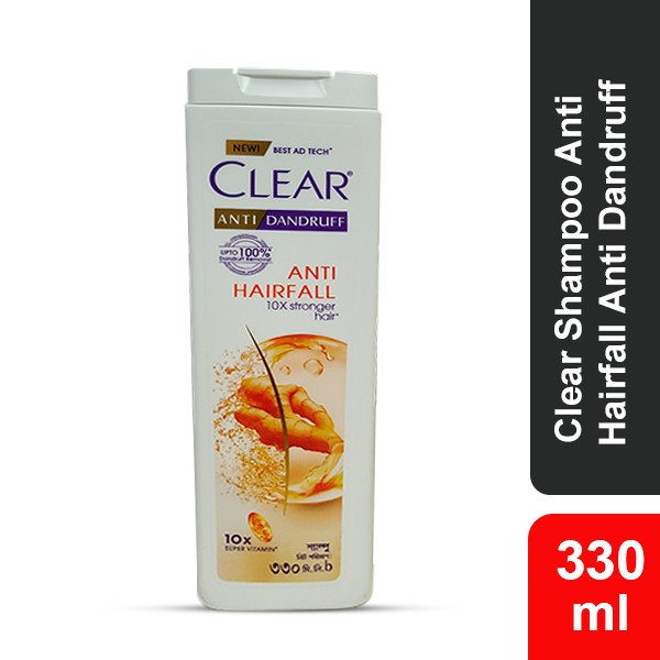 Clear Shampoo Anti Hairfall Anti Dandruff 330ml