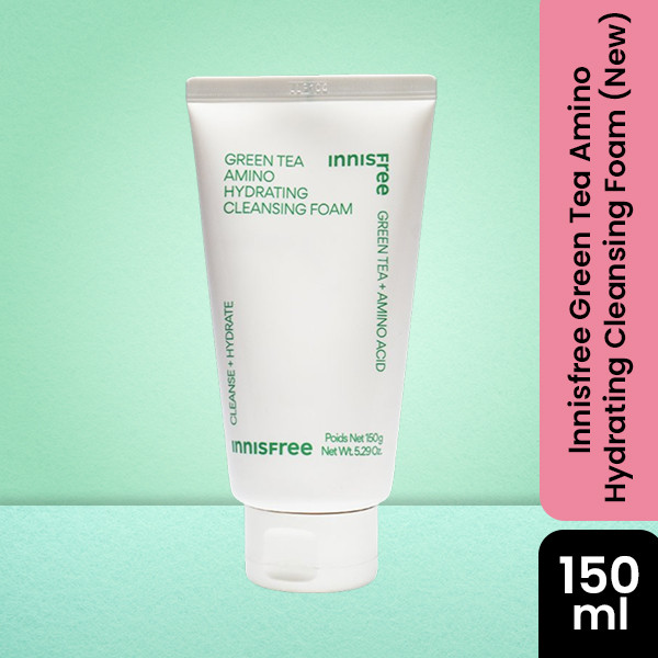lnnisfree Green Tea Amino Hydrating Cleansing Foam (New)150gm