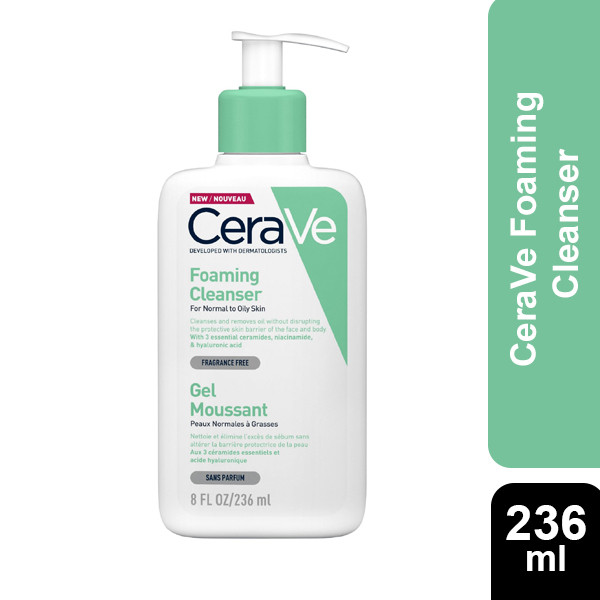 Cerave Foaming Cleanser For Normal To Oily Skin 236ml