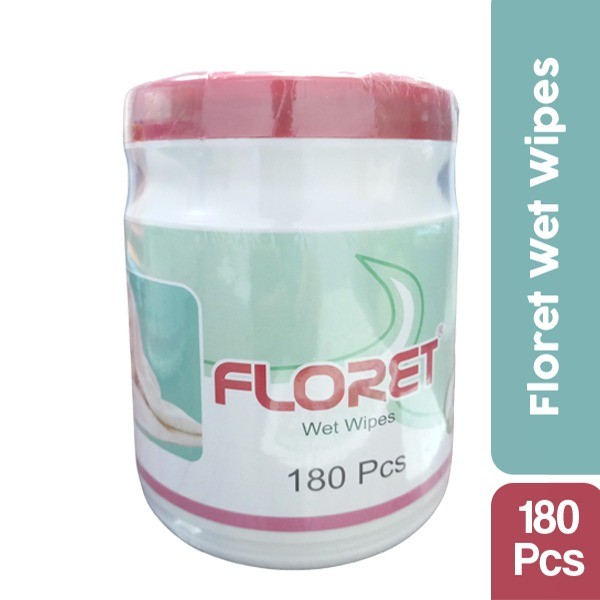 FLORET Wet Wipes 180 Pcs