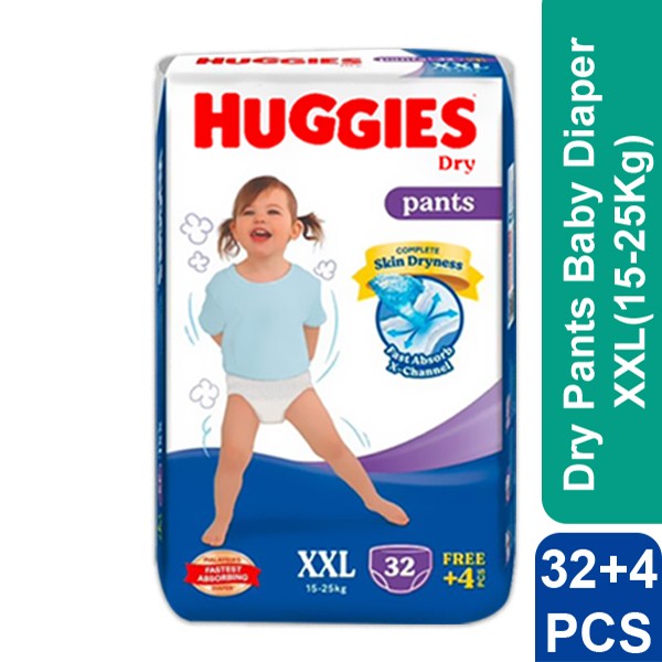 Huggies Dry Pants  XXL(15-25Kg) 36 pcs