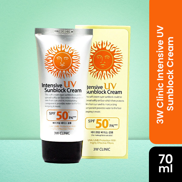 3W C!inic Intensive UV Sunblock Cream 70 ml