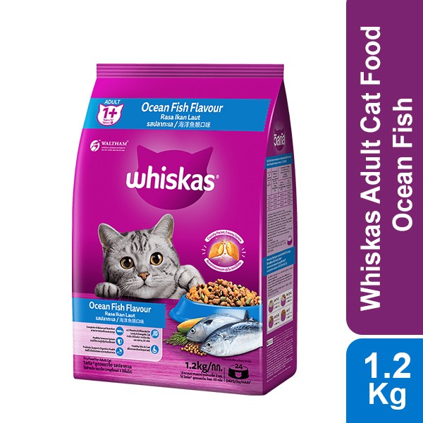 Whiskas Adult Cat Food Ocean Fish - 1.2Kg