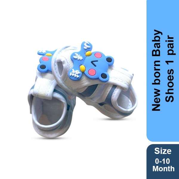 New born Baby Shoes 1 pair (0-10 month )-Blue Color (GM 333)