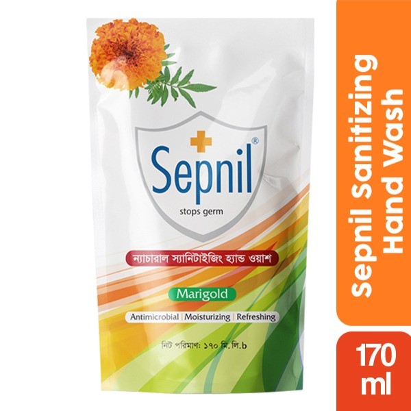 Sepnil Natural Sanitizing Handwash (Refill) - Marigold 170 ml