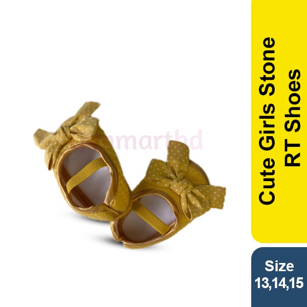 Cute Girls RT Shoes -1pair (Deep Yellow) GM-222