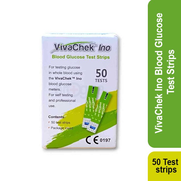 VivaChek Ino Blood Glucose Test Strips (50 Test strips)