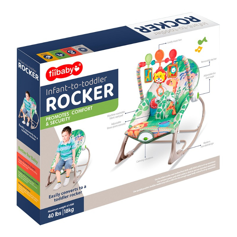 TiiBaby Infant-to-Toddler Rocker