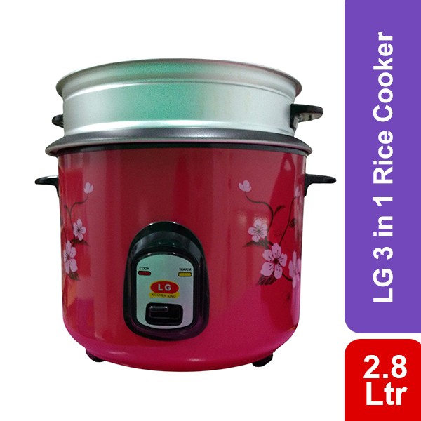 LG 3 in 1 Rice Cooker -2.8 Ltr (LGRC-5704)