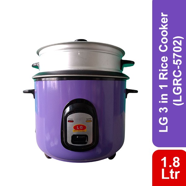 LG 3 in 1 Rice Cooker -1.8 Ltr (LGRC-5702)